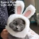 thumbnail image 4 of Pisexur Suministros para mascotas Pet Cats Dogs Small Dogs Cute Quirky Cute Dress Up Shiny Ears Hat Head Cover perros, gatos y animales.perros, gatos y animales, 4 of 6