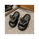 thumbnail image 2 of Black Ladies Cute Rabbit Slippers, Sweet And Cute Style, Big Ears Rabbit, Cute Summer Slippers, Non-Slip Soles, Thick Soles For Heightening, 2 of 4