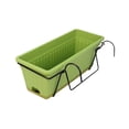 thumbnail image 2 of Maceta colgante para flores, cesta colgante, caja de flores, novedad, centro de mesa, barandilla colgante, maceteros rectangulares para Patio, granja Verde, 2 of 9