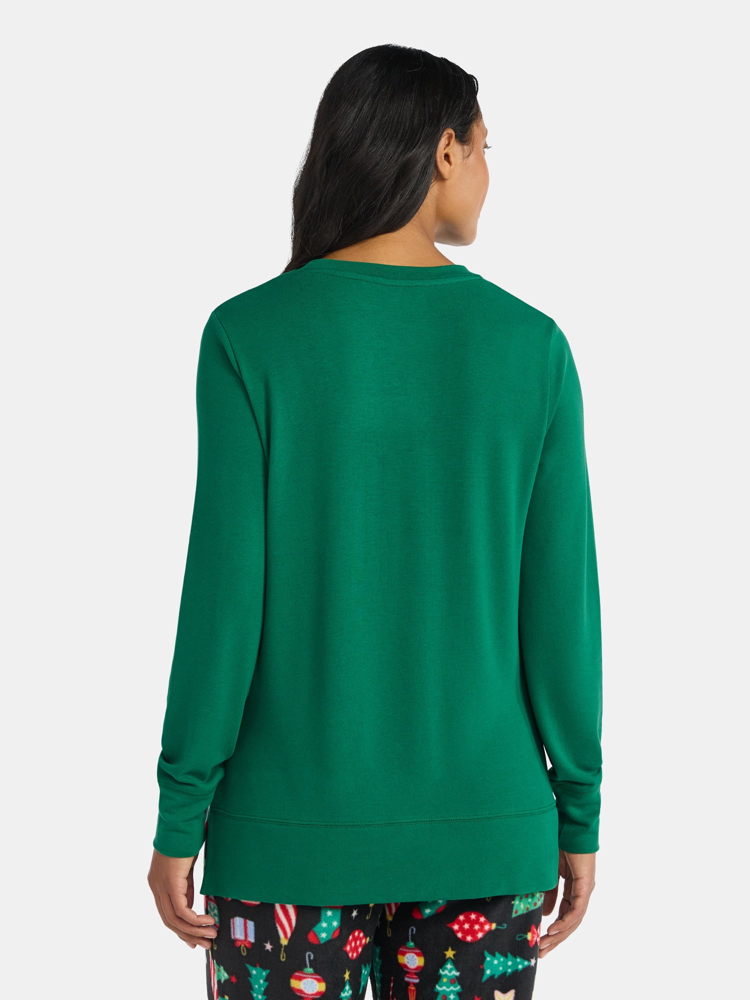 Women's Christmas Cut & Carry Crewneck Hacci Top from Holiday Time, Sizes S-XXXL