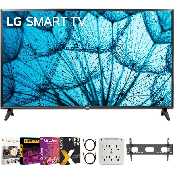 LG 32LM577BPUA 32 Inch LED HD Smart webOS TV (2021 Model) Bundle 3770