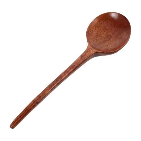 FRCOLOR Wooden Soup Spoon For Ramen Appetizer Spoons Wooden Spaghetti Spoon Oriental Soup Spoon Asian Soup Spoon Chinese Spoons Soup (Large)