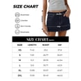 thumbnail image 4 of EMMIOL Women's Stretchy Mid-Waist Mini Denim Skort Skirt Y2K Vintage Casual Jean Skirt with Pockets Streetwear 90s Style, 4 of 10