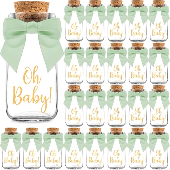 Botellas de vidrio Ethisa Oh Baby Woodland, 3.4 oz, paquete de 24 con accesorios