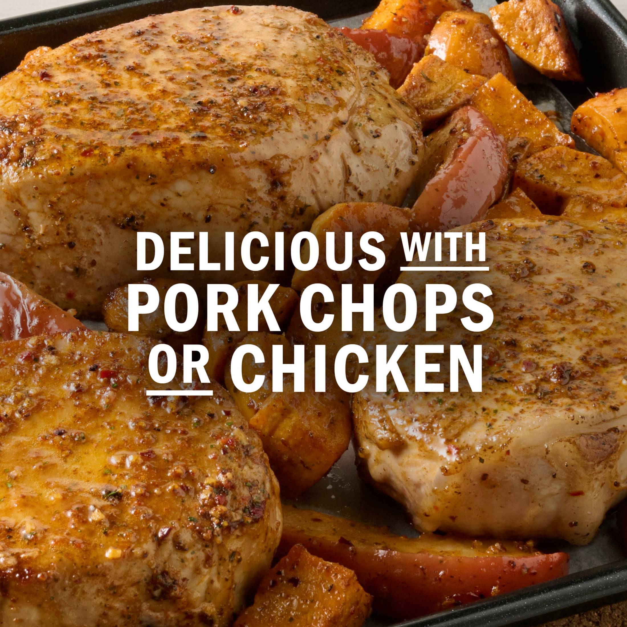 (12 pack) McCormick Smoky Sweet Pork Chops & Apples Seasoning Mix, 1.0 oz Packet