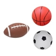 thumbnail image 3 of 1 juego de 3 pelotas inflables de rugby para niños, fútbol, baloncesto., 3 of 5