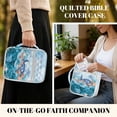 thumbnail image 5 of Pzuqiu Sea Turtle Bible Carrying Case for Women Fashion Large Quilted Bible Cover Lightweight Study Scripture Bag with Handle for Baptism Christenings Birthdays Celebrations, 5 of 7