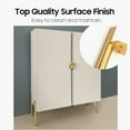 thumbnail image 4 of 5 inch / 13cm Metal Furniture Legs, LAVANE Set of 4 Mid-Century Modern Iron Tapered Side Mounted Furniture Replacement Feet Gold for Home DIY Project Sofa Couch Table Ottoman&nbsp;Chair Cabinet Bed, 4 of 6