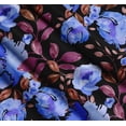 thumbnail image 3 of Soimoi Cotton Poplin Fabric Flower & Leaves Watercolor Print Fabric by Yard 56 Inch Wide, 3 of 7
