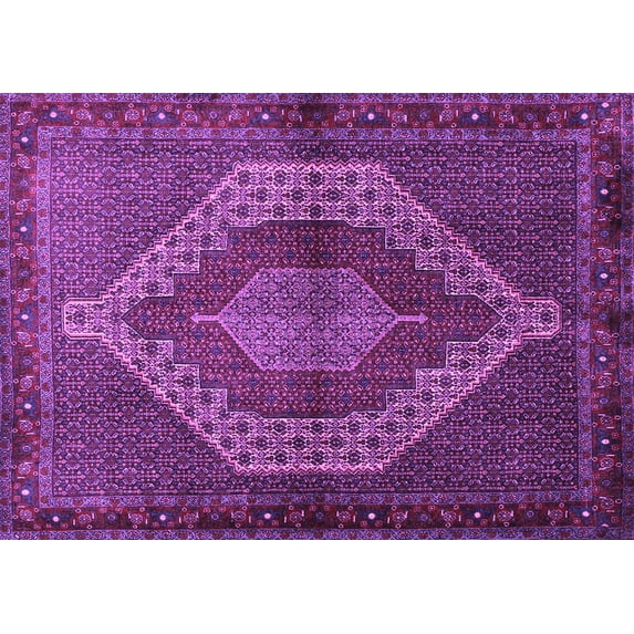 Ahgly Company Indoor Rectangle Persian Purple Traditional Area Rugs, 6' x 9'