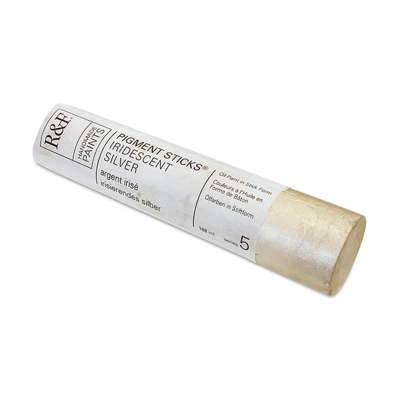 R&F Handmade Paints 2281 Oil Pigment Stick 188ml Iridescent Silver