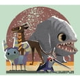 thumbnail image 2 of Girl's Star Wars: Galaxy of Creatures Galaxy Friends  Graphic Tee Mint Medium, 2 of 4
