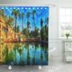 thumbnail image 1 of ABPHQTO Jardín de Verano Azul Vista Alcázar Sevilla España Cortina de Ducha Verde 150x180 cm, 1 of 1
