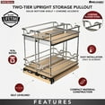 thumbnail image 5 of Rev-A-Shelf 5" Pullout Organizer for Cabinets, 2 Tier Shelf, 5WU2-9W2-1, 5 of 7