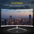 thumbnail image 3 of Z-Edge 27-inch Curved Gaming Monitor, Full HD 1080P 1920x1080 LED Backlight Monitor, with 75Hz Refresh Rate and Eye-Care Technology, 178° Wide View Angle, VGA+HDMI, 3 of 5