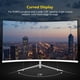 thumbnail image 3 of Z-Edge 27-inch Curved Gaming Monitor, Full HD 1080P 1920x1080 LED Backlight Monitor, with 75Hz Refresh Rate and Eye-Care Technology, 178° Wide View Angle, VGA+HDMI, 3 of 5