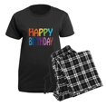 thumbnail image 5 of CafePress - Happy Birthday Happy Women's Dark Pajamas - Women's Short Sleeve Print T-Shirt and Pants Dark Cotton Pajama Set, 5 of 7