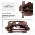 thumbnail image 3 of KL928 Women Large Purses Multi-Pocket Handbags PU Leather Tote Bag, 3 of 5