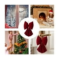 thumbnail image 5 of AuroraX Large Decorations Velvet Christmas Ornaments , Red Big-Bow 12/18 Inch Ornaments , Christmas Tree Wall Wedding Hanging Decor, 5 of 6