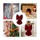 thumbnail image 5 of Colgante navideño grande de terciopelo rojo con lazo | Decoración tridimensional de tela para el árbol | Adorno festivo para el árbol, el hogar y la decoración de fiestas, 5 of 6