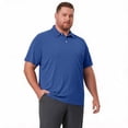 thumbnail image 5 of Qwertyu Big and Tall Polo Shirts for Men Solid Collared Short Sleeve Tops Classic Pullover Work Athletic Collared T-Shirts Blue 8XL, 5 of 9