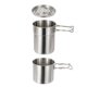thumbnail image 3 of Sonducket 2 uds. De utensilios de cocina para acampar, juego de cocina para exteriores de acero inoxidable, ollas para acampar, taza para Kits de desorden para acampar, 3 of 6