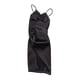 thumbnail image 2 of Minivestido de club para mujer, escala 1/6, traje de cosplay de color sólido con abertura alta Negro, 2 of 9