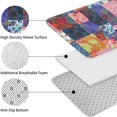 thumbnail image 5 of Colorful Pioneer Flower Patchwork Bathroom Rugs Sets 3 Piece,Toilet Cover Set,Absorbent Non Slip Bathroom Mats Sets with U-Shaped Contour Rug Toilet Rug Set, 5 of 5