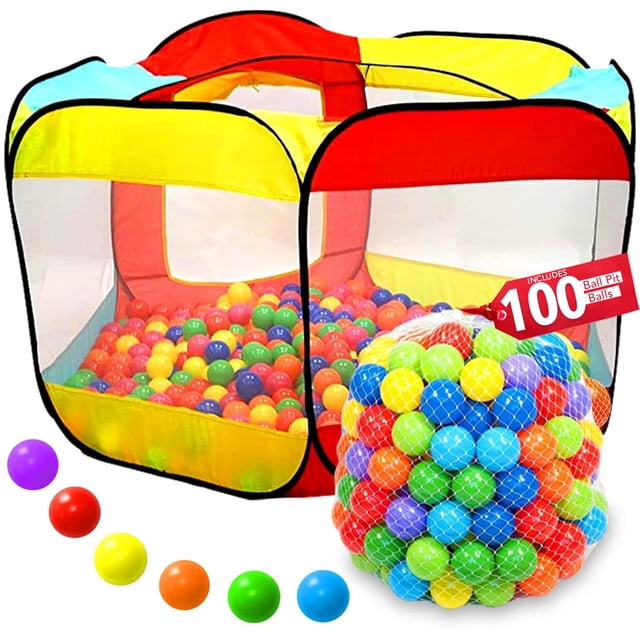 Carpa de juego para niños con 100 bolas para interiores y exteriores