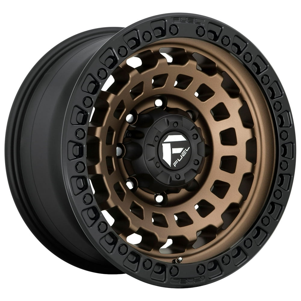 Fuel zephyr 17x9 8x170 12et 125.10mm matte bronze black bead ring