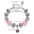 thumbnail image 2 of Pulsera con abalorio de perro cachorro para chicas adolescentes, pulseras con abalorio de corazón de amor, regalos para niñas, joyería de cumpleaños TUNC Sencillez, 2 of 5