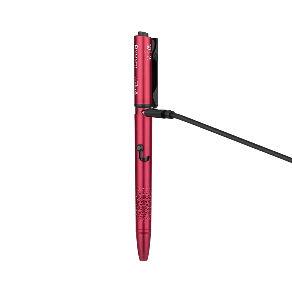 Olight OPen 3 Wine Red Multifunctional Pen Light, 120 Lumens & Green Laser