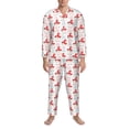 thumbnail image 3 of Yiaed Funny Gnomes Print Men’s Pajamas Set - Long Sleeve Button Down Sleep Shirt and Pajama Bottoms Sleepwear Set Mens Pjs Sets Men's Pajama Bottoms-X-Large, 3 of 7