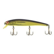 Bomber Lures Long A Slender Minnow Jerbait Fishing Lure, Gold Chrome, B15A Floating (4.5 in, 1/2 oz)