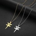 thumbnail image 3 of fastboy Personalized Geometric Necklaces Handmade Statement Piece With Vintage Style Stainless Steel Tokyo Hotel Necklace silver 1Set, 3 of 6