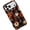 Fall Pumpkins Dark Coffee, variant on Case for iPhone 17 Pro Max, Halloween Pumpkin Bat Ghost Phone Case Military-Grade Drop Protection Cover for Women Girl - Frosted