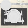 thumbnail image 3 of Ambesonne Yoga Place Mats Set of 4, Polar Bear Grunge, Standard Size, Charcoal Grey White, 3 of 6