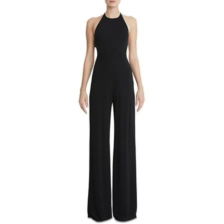 Halston Womens Alexis Jersey Cut-Out Jumpsuit