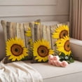 thumbnail image 5 of 2 Pack Outdoor Waterproof Throw Pillow Covers,Summer Farm Sunflower Decorative Square Pillow Case Patio Pillowcases for Chair Couch Sofa 16x16in, 5 of 9