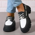 thumbnail image 4 of Dakaela Chaussures Oxford à Bout Golf à Lacets pour Femmes Plateforme Vintage Bout Rond Mocassins à Enfiler Mode Mary Jane, 4 of 6