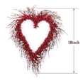 thumbnail image 4 of Idyllic Valetines Day Heart Wreath Handmade Red Berry Heart Shaped Wreath Rustic Twig for Door Decorative Classic Indoor Decor 18 Inches Valentine's Wreath, 4 of 4