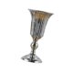 thumbnail image 2 of Jarrón de flores para boda, candelabro, centro de mesa, decoración, maceta de metal, soporte para flores, candelabro para mesa de cumpleaños, hogar Plata M 12cmx27cm, 2 of 8