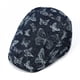 thumbnail image 3 of Gorra plana Gatsby Newsboy de mezclilla unisex con estampado de mariposas, 3 of 3