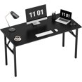 thumbnail image 4 of Folding Computer Desk Foldable Work Desk Table Writing Desk Folding Home Office Desk  No  to Assemble  Teak&, 4 of 6