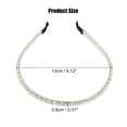 thumbnail image 4 of Unique Bargains 1 Pcs 2 Rows Rhinestone Headband Hairband for Women 0.31 Inch Wide Transparent, 4 of 7