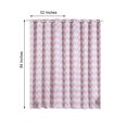thumbnail image 5 of Efavormart 2 Panels White/Blush Polyester Chevron Design Thermal Insulated Blackout Room Darkening Grommet Top Curtain 52"x84", 5 of 9