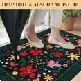 thumbnail image 7 of BLEUM CADE Indoor Door Mat, Entrance Mat 2x3 Machine Washable Non Slip Backing Mat Soft Foldable,Vintage Rugs Mats, Inside Floor Mat Doormat, Black, 7 of 7