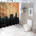 thumbnail image 7 of Autua Fireworks Graphic Print Polyester Bathroom Décor Set with Hooks 60"x72, 7 of 7