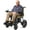 Orange, variant on COOLHUT Foldable Electric Wheelchair, 20+ Miles Long Range Motorized Electric Wheelchair, Senior-Friendly Power Chair with 360° Joystick, All Terrain Smart Mobility Scooter, Orange