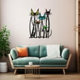 thumbnail image 4 of Cat Wall Art Decor, 10.6 x 15.7 inch Metal Wall Sculptures Decor for Cats Lover, Cat Retro Signs for Home Living Room Bedroom Office, 4 of 7